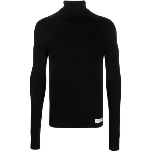 Pb wool turtleneck sweater , male, Sizes: L, M - Balmain - Modalova