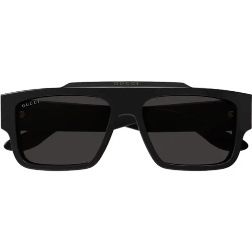 Mens Square Acetate Sunglasses , male, Sizes: ONE SIZE, 57 MM, 56 MM - Gucci - Modalova