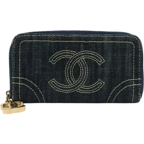 Pre-owned Denim wallets , female, Sizes: ONE SIZE - Chanel Vintage - Modalova