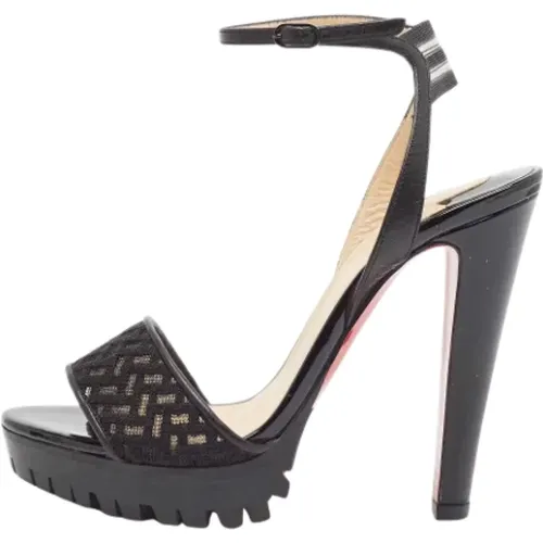 Pre-owned Lace sandals , female, Sizes: 2 UK - Christian Louboutin Pre-owned - Modalova