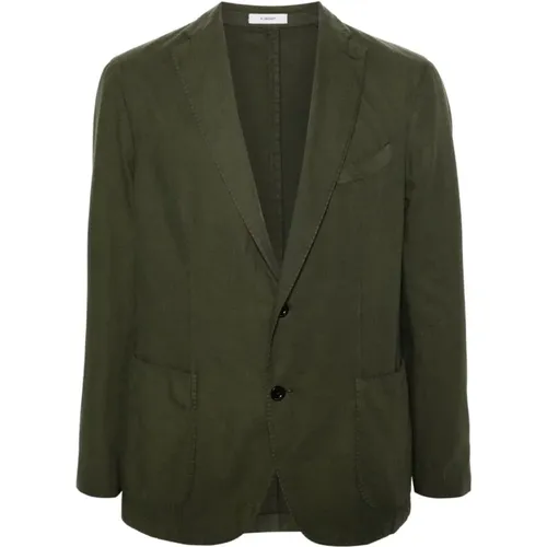 Cotton-Linen Blend Jacket , male, Sizes: 3XL, 2XL - Boglioli - Modalova
