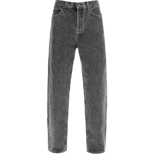 Lässige Gerades Jeans in Frischem Grau , Herren, Größe: W30 - Agolde - Modalova