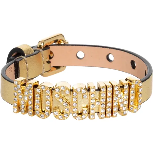 Verstellbares Einfaches Armband mit Logodetail - Moschino - Modalova