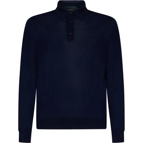 Stylischer Navyblauer Sweatshirt für Herren - Kiton - Modalova