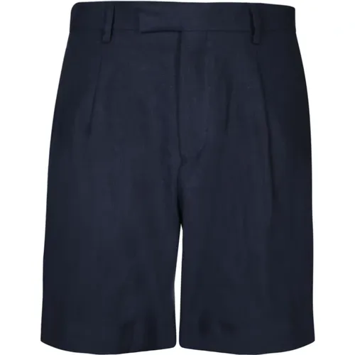 Linen Bermuda Shorts mit Seitentaschen , Herren, Größe: XL - Lardini - Modalova