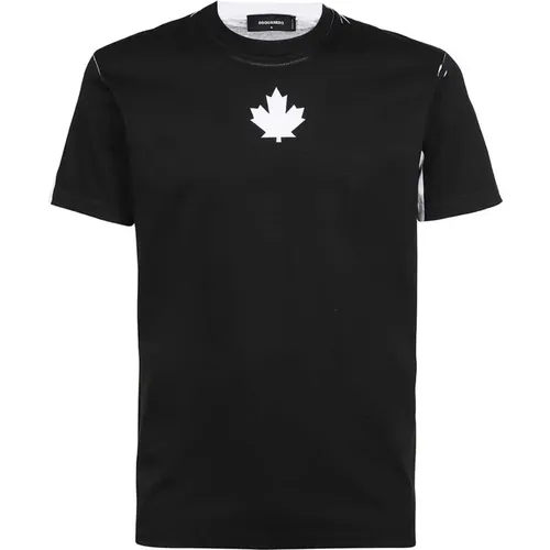 Cotton T-Shirt , male, Sizes: XL, XS, S, L, M, 2XL - Dsquared2 - Modalova