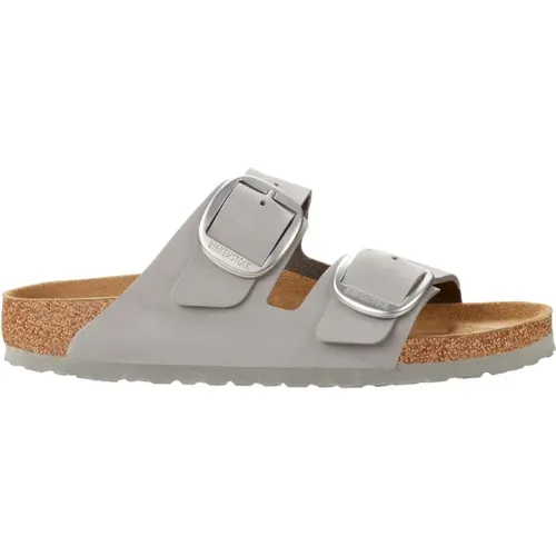 Arizona Big Buckle Cognac Sliders , female, Sizes: 5 UK, 8 UK - Birkenstock - Modalova