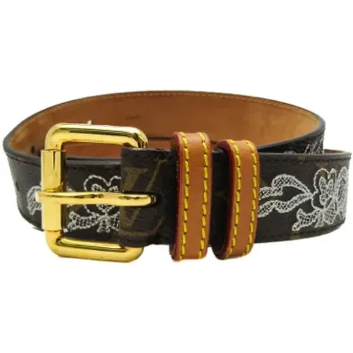 Pre-owned Leather belts , male, Sizes: ONE SIZE - Louis Vuitton Vintage - Modalova