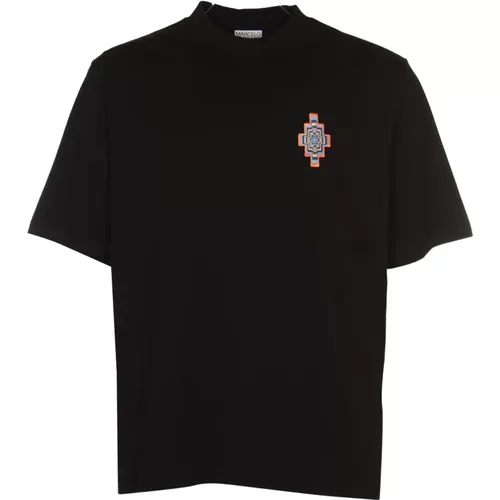Optical Cross Over T-Shirt for Men , male, Sizes: S, XL, M - Marcelo Burlon - Modalova