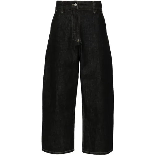 Denim Wide Leg Cropped Jeans , female, Sizes: S - Studio Nicholson - Modalova