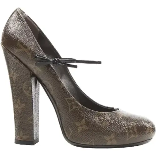 Pre-owned Canvas heels , female, Sizes: 3 1/2 UK - Louis Vuitton Vintage - Modalova