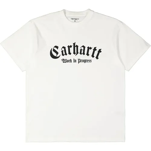 American Script Cotton T-Shirt , male, Sizes: XL - Carhartt WIP - Modalova