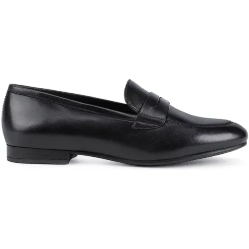 Schwarze Loafer für Frauen Geox - Geox - Modalova