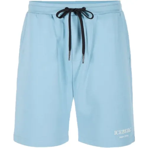 Bermuda Shorts for Casual Outings , male, Sizes: L - Iceberg - Modalova