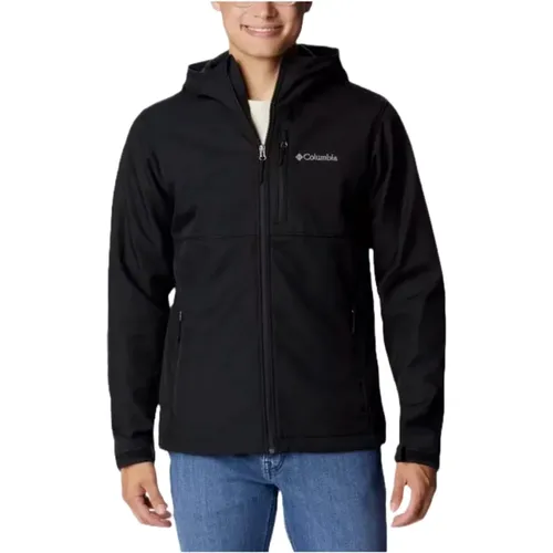 Schwarze Wasserdichte Softshell Wanderjacke , Herren, Größe: L - Columbia - Modalova