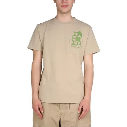 Logo Print T-Shirt , male, Sizes: M - Engineered Garments - Modalova