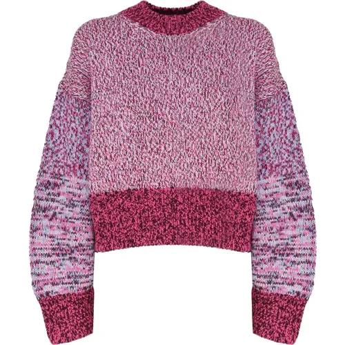 Runway Multicolor Crewneck Pullover Lila Wolle - Loewe - Modalova