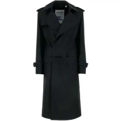 Silk Trench Coat , female, Sizes: XS, S - Burberry - Modalova