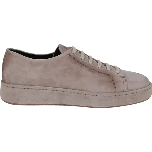 Men's Shoes Sneakers Nude & Neutrals Aw22 , male, Sizes: 6 1/2 UK - Santoni - Modalova