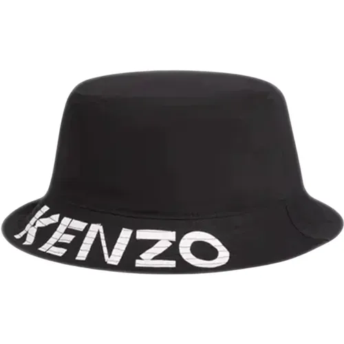 Schwarzer Logo Baumwollhut Kenzo - Kenzo - Modalova