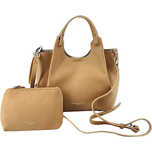 Smooth Leather Medium Shopping Bag , female, Sizes: ONE SIZE - Gianni Chiarini - Modalova