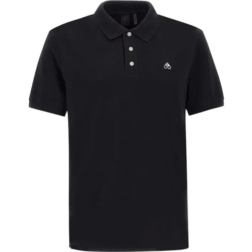Men's Polo Shirt with Logo Patch , male, Sizes: M, L - Moose Knuckles - Modalova