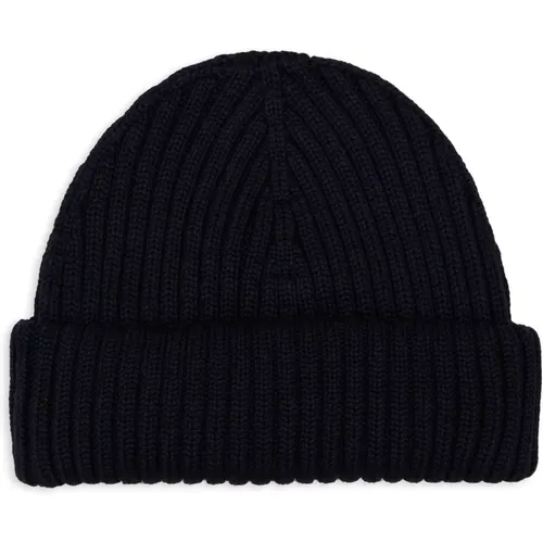 Blau Gerippte Beanie Mütze Unisex - Gallo - Modalova