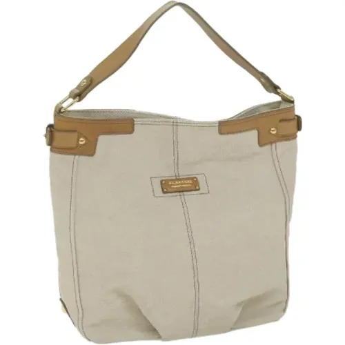 Pre-owned Cotton shoulder-bags , female, Sizes: ONE SIZE - Burberry Vintage - Modalova