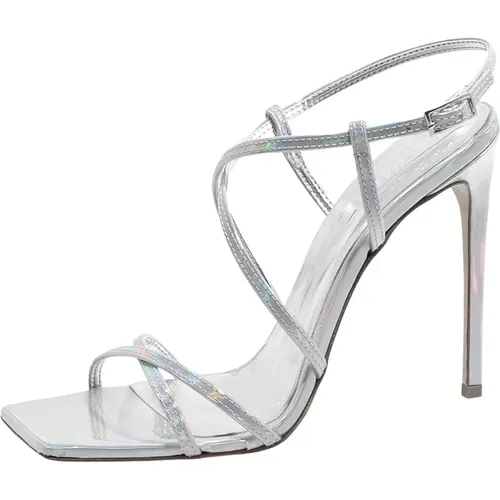 Silberne High Heel Schuhe 23Ss , Damen, Größe: 40 EU - Ncub - Modalova