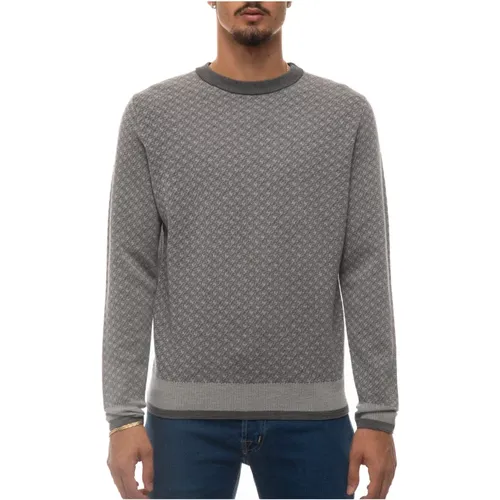 Round-neck pullover , Herren, Größe: 2XL - Canali - Modalova