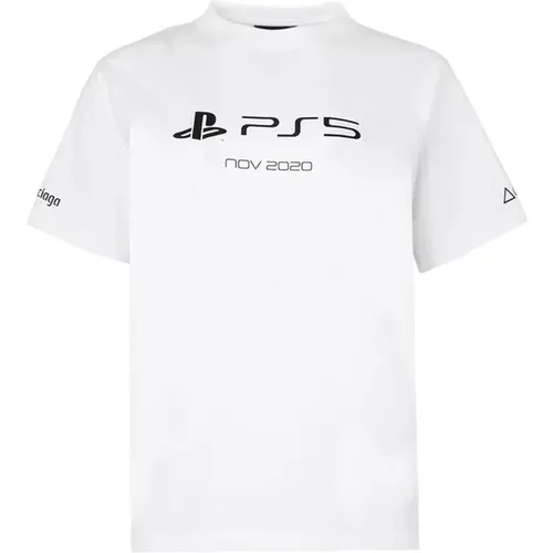PlayStation PS5 T-shirt for Women , female, Sizes: XS - Balenciaga - Modalova