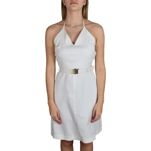 Weiße Tageskleid mit Trägern , Damen, Größe: XL - Prada - Modalova