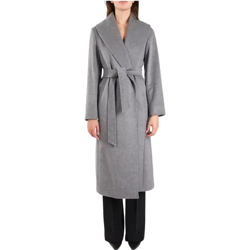 Wool Wrap Coat Loriana Model , female, Sizes: L, M - Max Mara Studio - Modalova