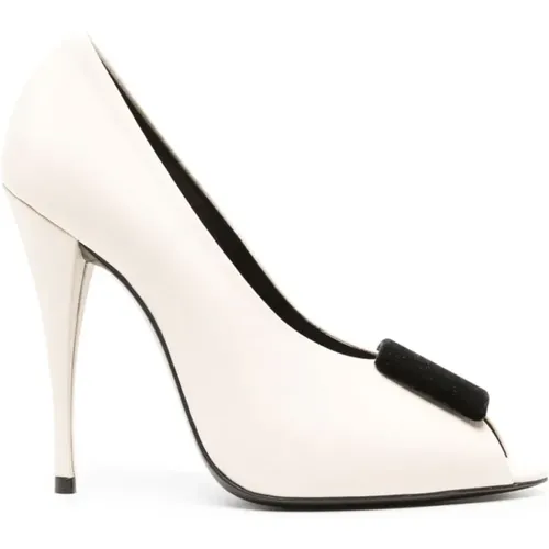 Elegante Schwarze Leder Pumps - Saint Laurent - Modalova