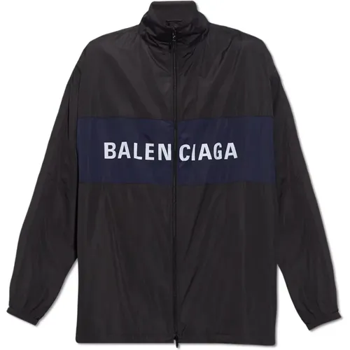 Jacket with logo , male, Sizes: S, M - Balenciaga - Modalova
