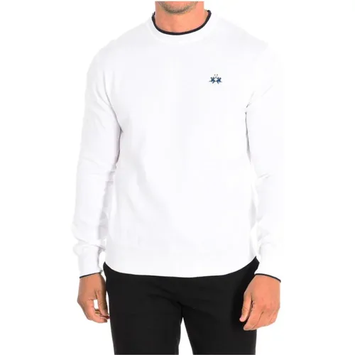 Baumwoll-Sweatshirt mit Logo-Stickerei - LA MARTINA - Modalova