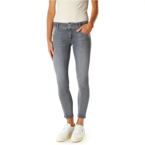 Plumping-Effekt Slim Fit Jeans , Damen, Größe: W31 - Le Temps Des Cerises - Modalova