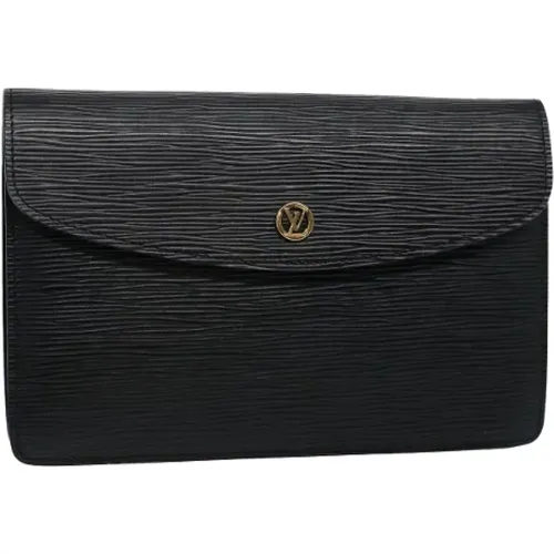 Pre-owned Leather clutches , female, Sizes: ONE SIZE - Louis Vuitton Vintage - Modalova