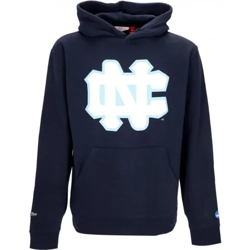Ncaa Large Logo Hoodie Unchee Navy , Herren, Größe: S - Mitchell & Ness - Modalova