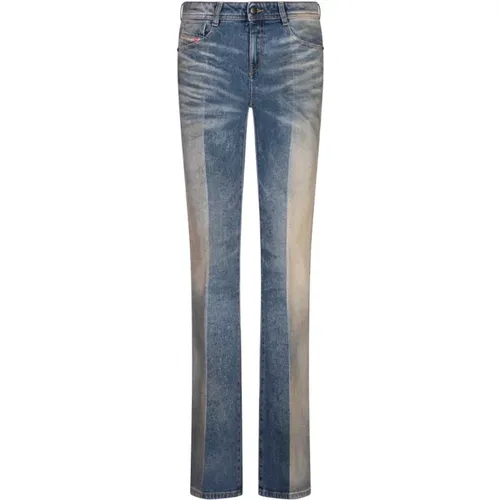 Blaue Bootcut Jeans Bohemian Attitude , Damen, Größe: W24 - Diesel - Modalova