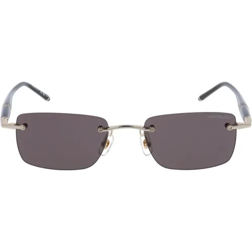 XL Sunglasses with Uniform Lenses , male, Sizes: 54 MM - Montblanc - Modalova