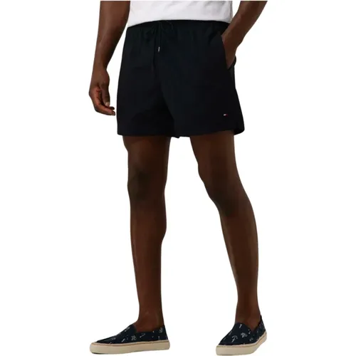 Beachwear,Herren Badehose Kordelzug,Herren Badehose Medium Kordelzug,Kurze Badebekleidung für Männer - Tommy Hilfiger - Modalova