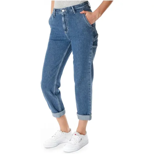 Midwaist Boyfriend Jeans mit Werkzeugtaschen , Damen, Größe: W26 - Carhartt WIP - Modalova