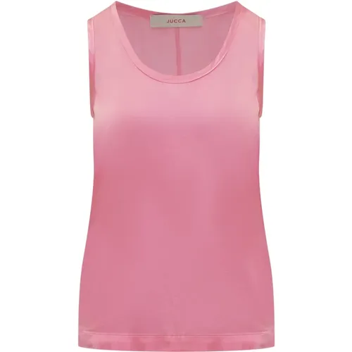 Stilvolles ärmelloses Tanktop , Damen, Größe: XS - Jucca - Modalova