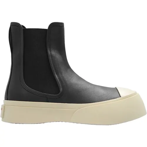 ‘Pablo’ leather ankle boots , female, Sizes: 6 UK, 7 UK, 5 UK, 4 UK - Marni - Modalova