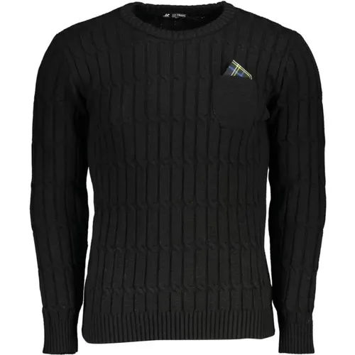 Twisted Crew Neck Sweater mit Tasche , Herren, Größe: M - U.S. Polo Assn. - Modalova