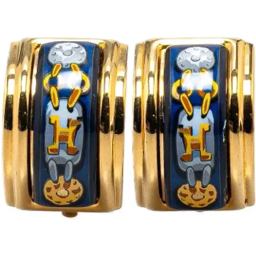 Pre-owned Metal earrings , female, Sizes: ONE SIZE - Hermès Vintage - Modalova