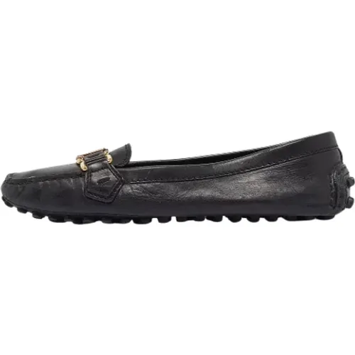 Pre-owned Leather flats , female, Sizes: 4 UK - Louis Vuitton Vintage - Modalova