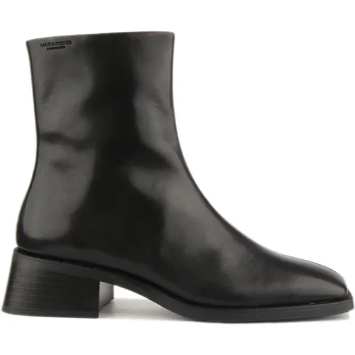 Modern Leather Boots with Flared Heels , female, Sizes: 4 UK - Vagabond Shoemakers - Modalova