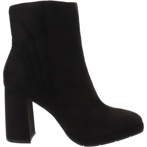 Fabric Womens Ankle Boots with Zip Closure , female, Sizes: 6 UK, 4 UK - marco tozzi - Modalova